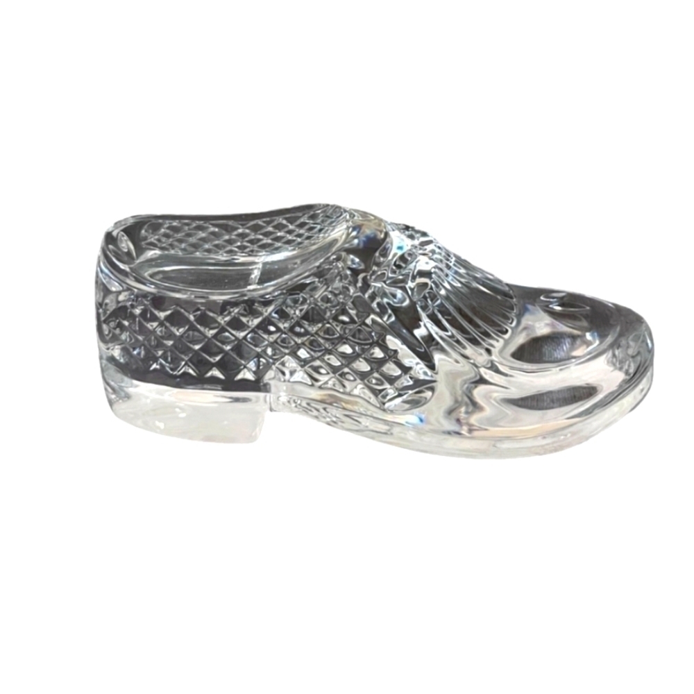 Waterford Crystal Golf Shoe Penny Loafer Lead Crystal Paperweight